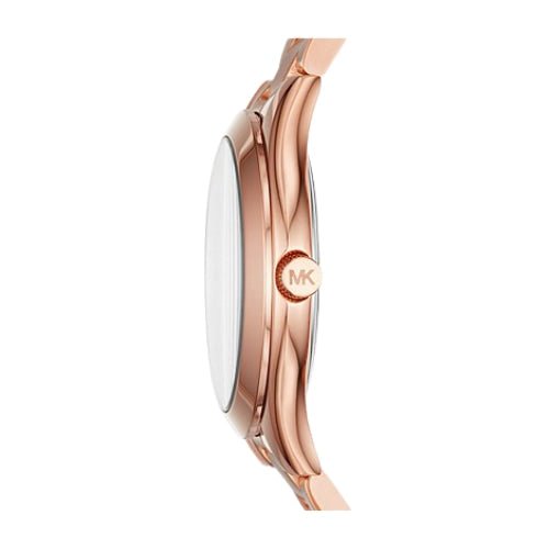 Michael Kors Ladies Slim Runway Rose-Gold Watch - MK3513 - Image 3